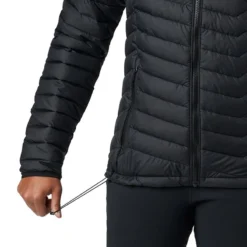 Columbia Women's Powder Lite™ Hooded Jacket Black -Sports Clothing Store 1699071 011 a2 presethigh res jpeg 300 dpi