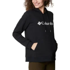 Columbia Women's Logo Hoodie Black -Sports Clothing Store 1895751 012 a3