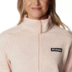 Columbia Women's Sweater Weather™ Fleece Jacket Peach Blossom Heather -Sports Clothing Store 1958933 890 a2