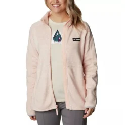 Columbia Women's Sweater Weather™ Fleece Jacket Peach Blossom Heather -Sports Clothing Store 1958933 890 a5