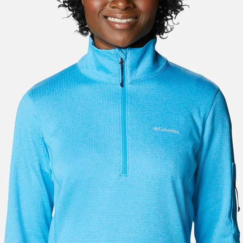 Columbia Women's Park View™ Half Zip Fleece Blue Chill Heather Columbia Women's Park View™ Half Zip Fleece Blue Chill Heather -Sports Clothing Store 1959703 422 a2
