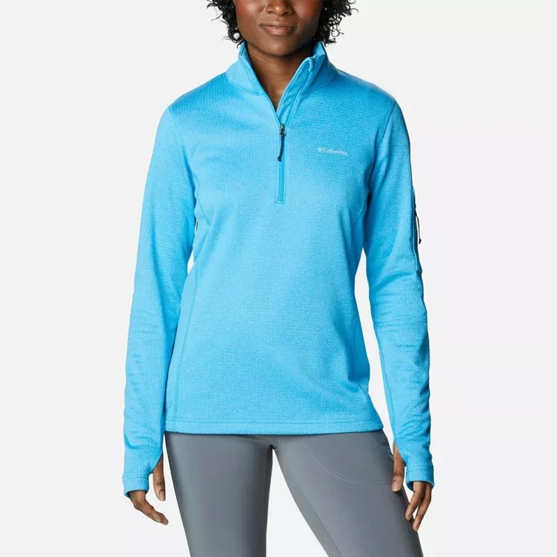 Columbia Women's Park View™ Half Zip Fleece Blue Chill Heather Columbia Women's Park View™ Half Zip Fleece Blue Chill Heather -Sports Clothing Store 1959703 422 f