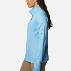 Columbia Women's Park View™ Half Zip Fleece Vista Blue Heater -Sports Clothing Store 1959703 456 a1 om
