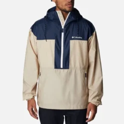 Columbia Men's Flash Challenger™ Windbreaker Ancient Fossil / Collegiate Navy
