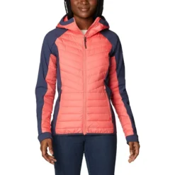 Columbia Women's Powder Lite™ Hybrid Hooded Jacket Blush Pink / Nocturnal