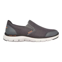 Skechers Men's Flex Advantage 4.0 Slip On Runners Charcoal / Orange
