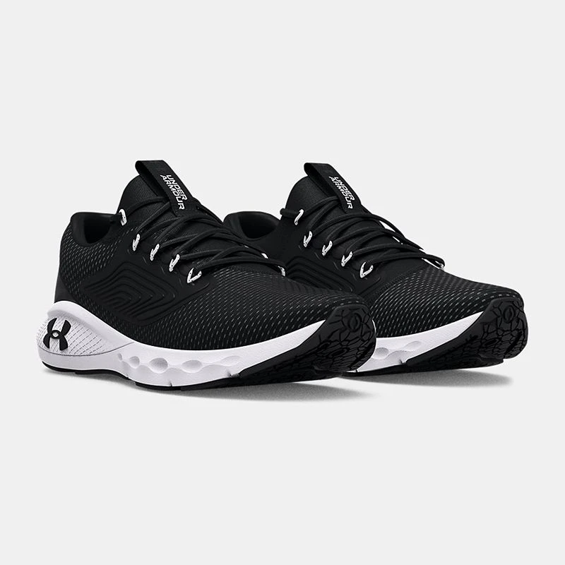 Under Armour Men's Charged Vantage 2 Running Shoes Black / Black / White Under Armour Men's Charged Vantage 2 Running Shoes Black / Black / White -Sports Clothing Store 3024873 001 pair