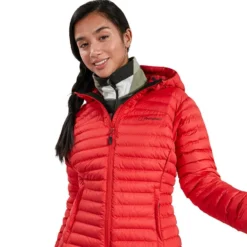 Berghaus Women's Nula Micro Jacket With Hood Goji Berry 2 Berghaus Women's Nula Micro Jacket With Hood Goji Berry -Sports Clothing Store 4 a000780gw2 x4