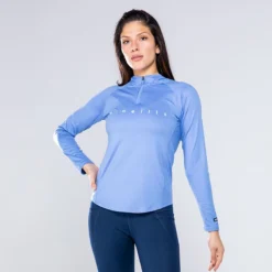 Women's Carrie Half Zip Top Blue / Marine / White