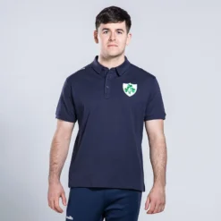 Men's Ireland Shamrock Pima Cotton Polo Shirt Marine