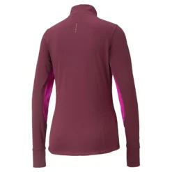 Puma Women's Favourite Quarter Zip Running Top Grape Wine / Deep Orchid -Sports Clothing Store 520184 71 bv
