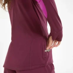 Puma Women's Favourite Quarter Zip Running Top Grape Wine / Deep Orchid -Sports Clothing Store 520184 71 mod04