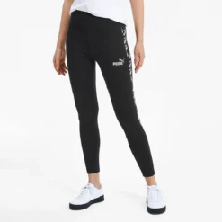 Puma Women's Amplified Leggings Black / White -Sports Clothing Store 582547 01 mod01