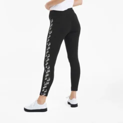 Puma Women's Amplified Leggings Black / White -Sports Clothing Store 582547 01 mod02