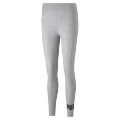 Puma Women's Essentials Logo Leggings Light Grey Heather