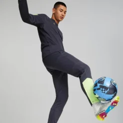 Puma Men's Individual 1/4 Zip Top Paris Night / Fizzy -Sports Clothing Store 658039 47 mod03