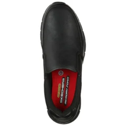 Skechers Men's Work Relaxed Fit®: Nampa - Groton SR Slip-On Runners Black / Black -Sports Clothing Store 77157ec blk b large