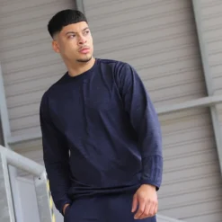 Sports Clothing Store 21 Men's Loxton Brushed Crew Neck Top Marine