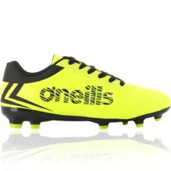 Aluna Firm Ground Laced Football Boots Yellow / Black