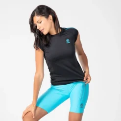 Women's Pluto T-Shirt Dark Grey / Blue