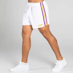 Mourne Shorts White / Purple / Amber