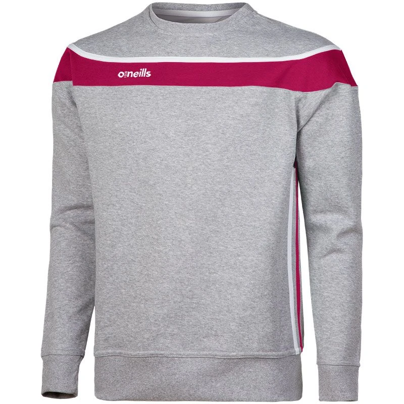 Men's Auckland Fleece Crew Neck Sweatshirt Sweatshirt Grey / Maroon / White Men's Auckland Fleece Crew Neck Sweatshirt Sweatshirt Grey / Maroon / White -Sports Clothing Store auckland crew neck medium grey maroon wht 1