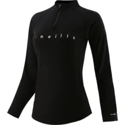 Women's Carrie Half Zip Top Black / White