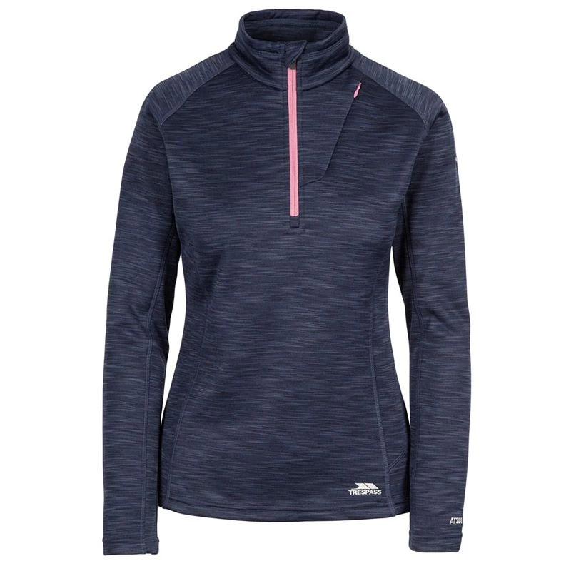 Trespass Women's Fairford Half Zip Fleece Top Navy Marl Trespass Women's Fairford Half Zip Fleece Top Navy Marl -Sports Clothing Store fairford faflflk10001 nvm a