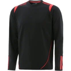 Men's Loxton Brushed Crew Neck Top Black / Red