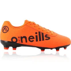 Mamba Firm Ground Laced Football Boots Orange / Black