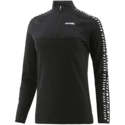 Women's Mason Brushed Half Zip Top Zebra Black / White