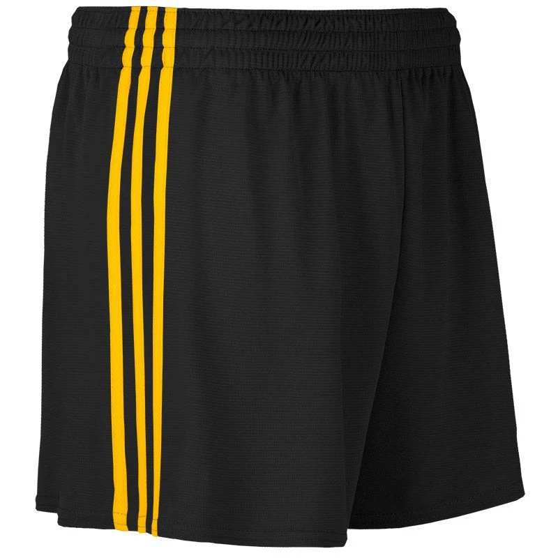 Mourne Shorts Black / Amber Mourne Shorts Black / Amber -Sports Clothing Store mourne gaelic shorts blk amb 2 1