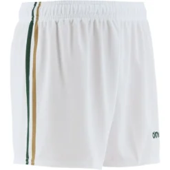 Mourne Shorts White / Gold / Green