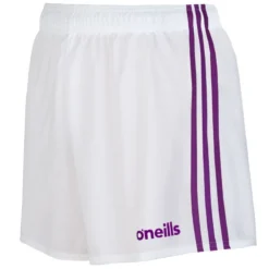 Mourne Shorts White / Purple