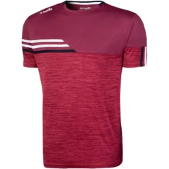Men's Nevis T-Shirt Maroon / White