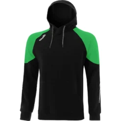 Women's Oslo Fleece Pullover Hoodie Black / Green / White