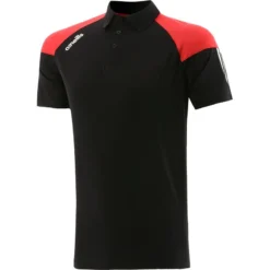 Women's Oslo Polo Shirt Black / Red / White