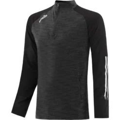 Women's Oslo Brushed Half Zip Top Black / White