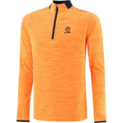 Men's Pluto Half Zip Midlayer Top Orange / Marine