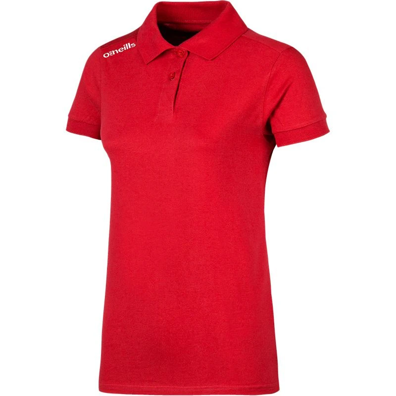 Women's Portugal Cotton Polo Shirt Red Women's Portugal Cotton Polo Shirt Red -Sports Clothing Store portugal cotton polo uk red wmns 1