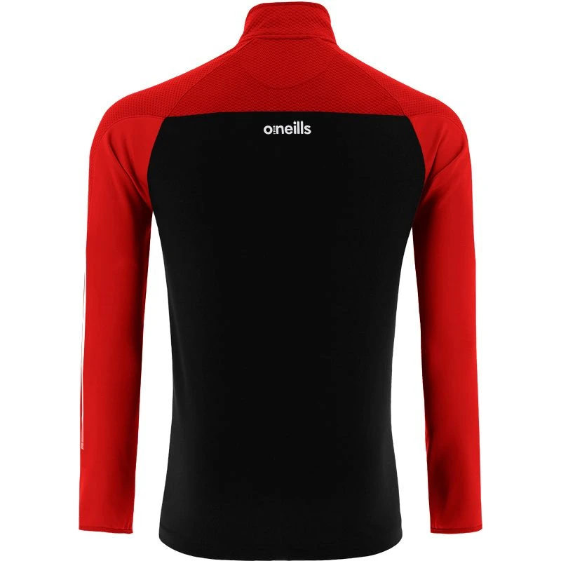 Men's Reno Squad Half Zip Top Black / Red / White Men's Reno Squad Half Zip Top Black / Red / White -Sports Clothing Store reno 030 3 gen bkrdwh adlt p2 1