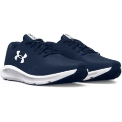 Under Armour Men's Charged Pursuit 3 Running Shoes Academy / White -Sports Clothing Store s7.3024878 401 pair