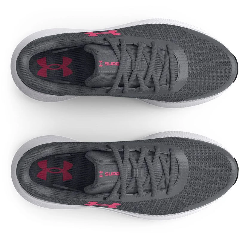 Under Armour Women's Surge 3 Running Shoes Pitch Grey / White / Cerise Under Armour Women's Surge 3 Running Shoes Pitch Grey / White / Cerise -Sports Clothing Store s7.3024894 103 toe