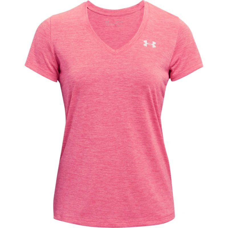 Under Armour Women's Tech™ SS V-Neck Twist T-Shirt Cerise / Pink Lemonade / Metallic Silver Under Armour Women's Tech™ SS V-Neck Twist T-Shirt Cerise / Pink Lemonade / Metallic Silver -Sports Clothing Store s7.ps1258568 655 hf