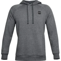 Under Armour Men's UA Rival Fleece Hoodie Pitch Grey Light Heather / Onyx White -Sports Clothing Store s7.ps1357092 012 hf