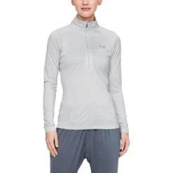 Under Armour Women's UA Tech™ Half Zip Twist Halo Grey / Metallic Silver
