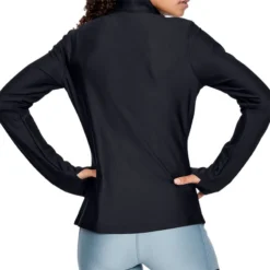 Under Armour Women's Armour Sport Full Zip Black / Metallic Silver -Sports Clothing Store s7.v5 1353301 001 bc
