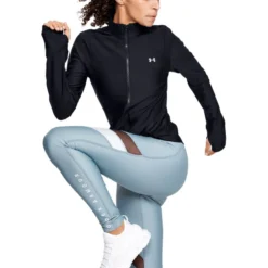 Under Armour Women's Armour Sport Full Zip Black / Metallic Silver -Sports Clothing Store s7.v5 1353301 001 fc main