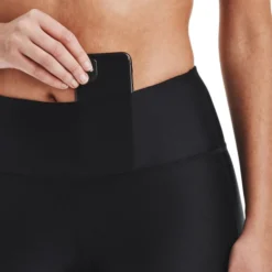 Under Armour Women's HeatGear® Armour Bike Shorts Black / White -Sports Clothing Store s7.v5 1360939 001 sidedet