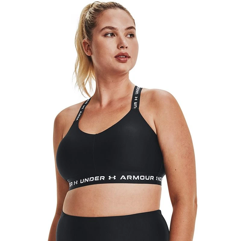 Under Armour Women's Cross Back Low Sports Bra Black / White Under Armour Women's Cross Back Low Sports Bra Black / White -Sports Clothing Store s7.v5 1361033